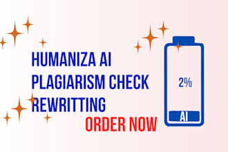 edit rewrite humanize ai content and check plagiarism