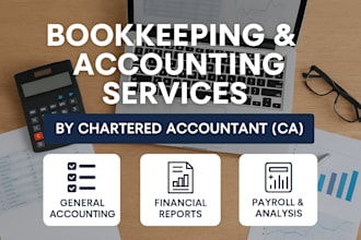 provide expert bookkeeping and accounting services as a chartered accountant