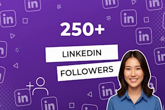organic linkedin growth with real 250 followers fast