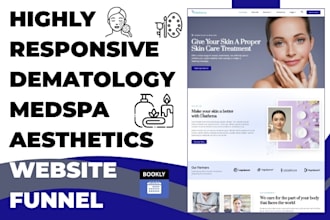 design dematology medspa anti aging aesthetics skincare laser surgery website