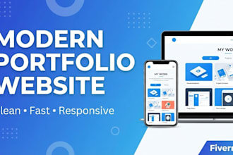 build a modern and responsive portfolio website
