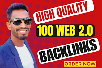do 100 high quality web 20 contextual backlinks, link building