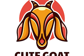 design a modern goat logo for your business