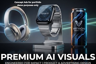 design premium ai generated images, ad creatives and custom ai imagery