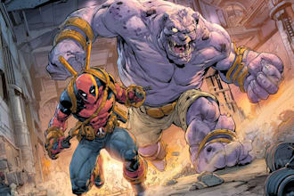 comic book illustration with comic book illustrator