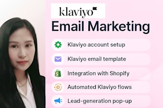 setup optimized klaviyo email marketing flows for ecommerce
