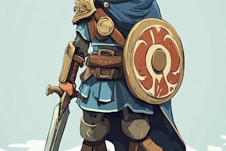 draw 2d game character or 2d game