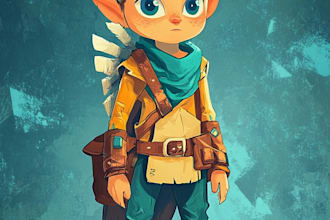 design simple 2d game characters