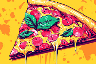 design food pop art of your food pop art