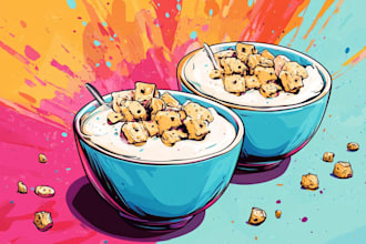 design food pop art of your food pop art