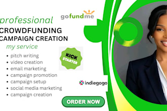 setup crowdfunding campaign creation campaign promotion