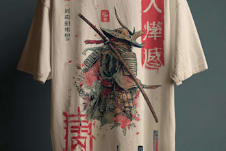 draw anime or japanese art digital illustration for t shirt