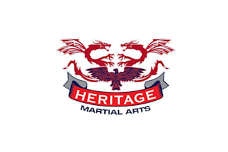 design colorful heritage martial arts logo