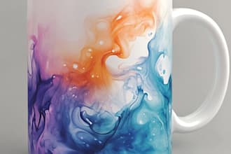 create a custom coffee mug design