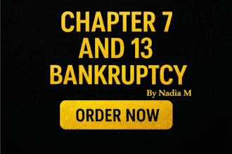 prepare all documents for bankruptcy chapters 7 and 13