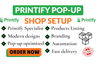 create and fully set up your printify pop up shop for events, launches or pod