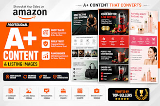 create amazon a content and high converting listing images