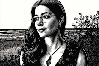 create awesome linocut illustration art