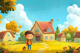 illustrate children story book illustration children story