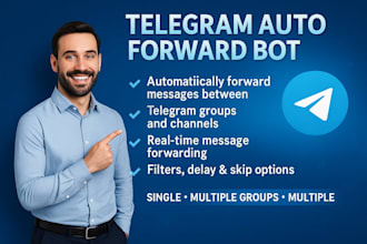 auto forward telegram messages from one group to another