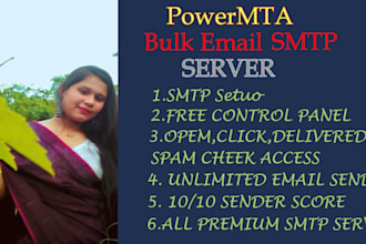 setup SMTP email server and send bulk email campaign