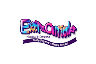 design fun summer camp style wordmark logo