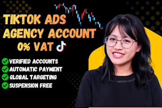 create tiktok verified ads account, tiktok business center, agency account