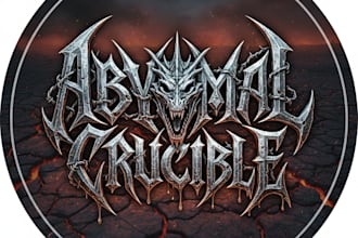 design a metal logo for your cd artwork