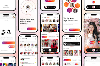 develop live streaming app, dating app, social media app, video chat