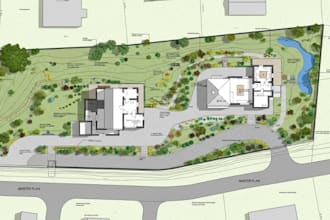draw 2d 3d site plan plot plan landscape site plan master plan architecture plan