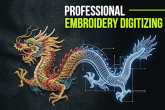professional embroidery digitizing for dst pes emb jef