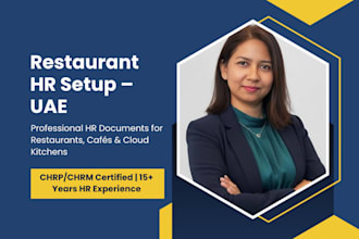 set up your restaurant or cafe from scratch including HR sops and hiring in uae