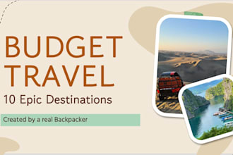 create a PDF guide of budget friendly travel destinations