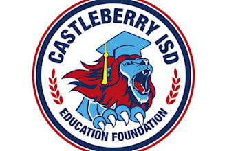 create eye catching castleberry isd education logo design