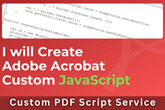 develop custom script for pdf document