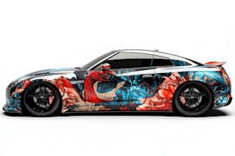 design an awesome car, van, and any vehicle wrap design