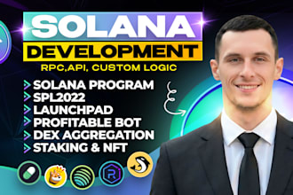 be your developer for solana program, spl2022 token, dapp, trading bot