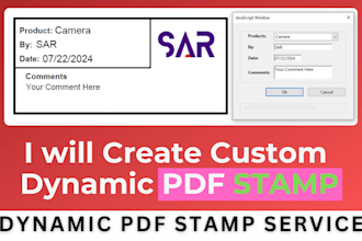 create custom dynamic pdf stamp using javascript