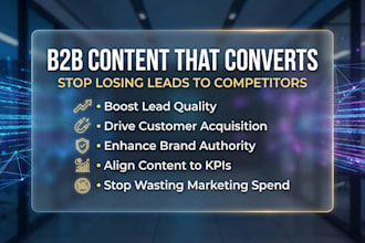 write expert saas and b2b content for your business