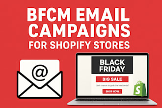 create bfcm email campaigns for your shopify store