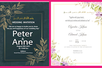 create superb wedding cards for your precious wedding ceremony