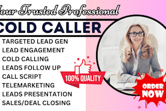 b2b sales rep closer setter USA cold caller telemarketer for real estate agent