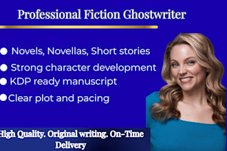 ghostwrite your fiction novel or short story