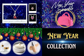 luxury new year 2026 social media post design