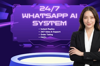 create a whatsapp ai bot within 48 hours that answers faqs and processes orders