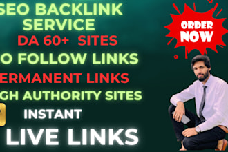 provide SEO backlinks with permanent dofollow links on da60 above websites