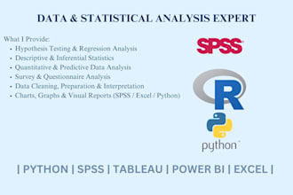 perform statistical analysis and hypothesis testing in spss or python