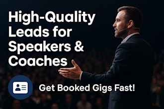 generate qualified targeted speaking engagement leads