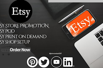 do etsy store promotion etsy pod as well as print on demand