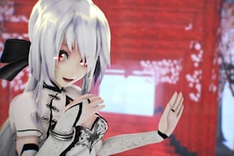 create high quality vrchat avatars with full rigging and unity setup, mmd
